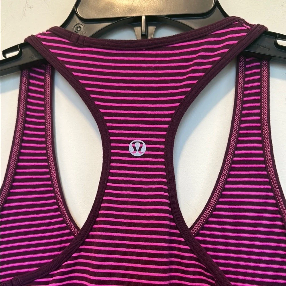 Lululemon Striped Purple Women's Tank Top